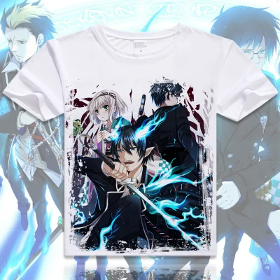 Аниме «Blue Exorcist», «Okumura», «Rin футболка Косплэй костюм синий экзорцист» футболка «синий экзорцист» футболка для косплея «Blue Exorcist», «Okumura», «Rin - Цвет: 0302  as picture