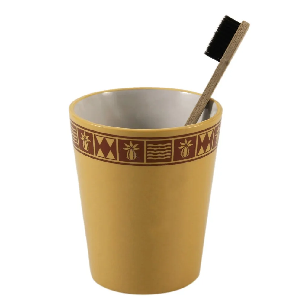 Зубная щетка из бамбукового волокна с деревянной ручкой и низким содержанием