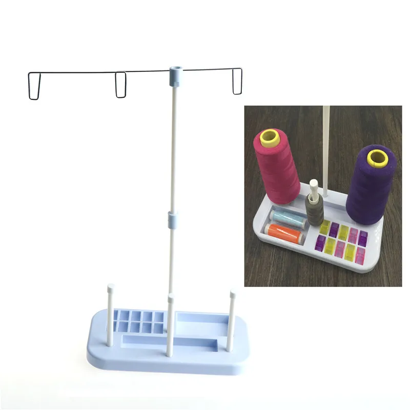 Регулируемая пластиковая металлическая полоса 3 шпули для вышивки держатель