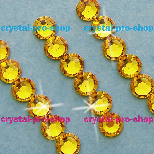 ss30 GENUINE Swarovski Elements Light Topaz ( 226 ) 288 pcs NO hotfix Rhinestone Round Glass 30ss 2058 FLATBACK Bulk Crystal | Дом и сад