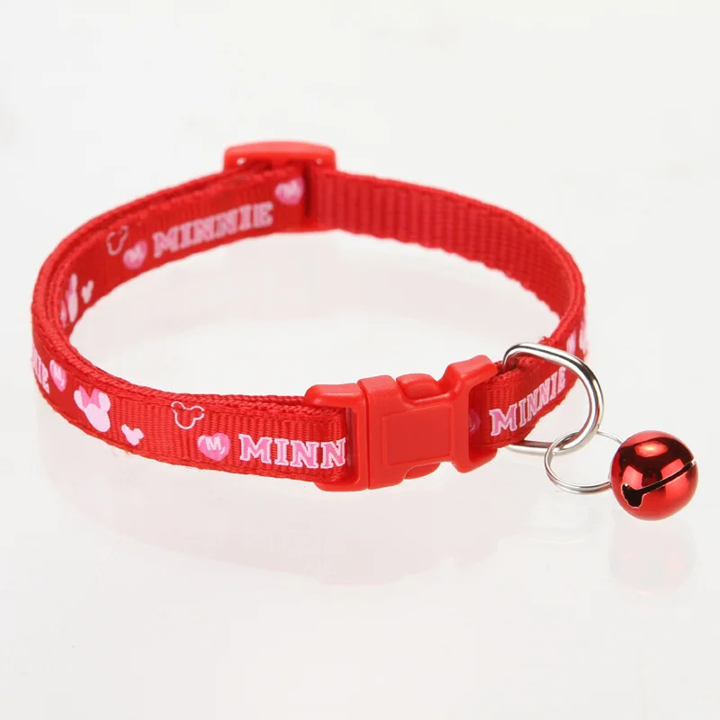 

hot Sale 1PC Pet Necklace Collar Polyester Lovely with Bells Pets Collars Adjustable Dog Collars