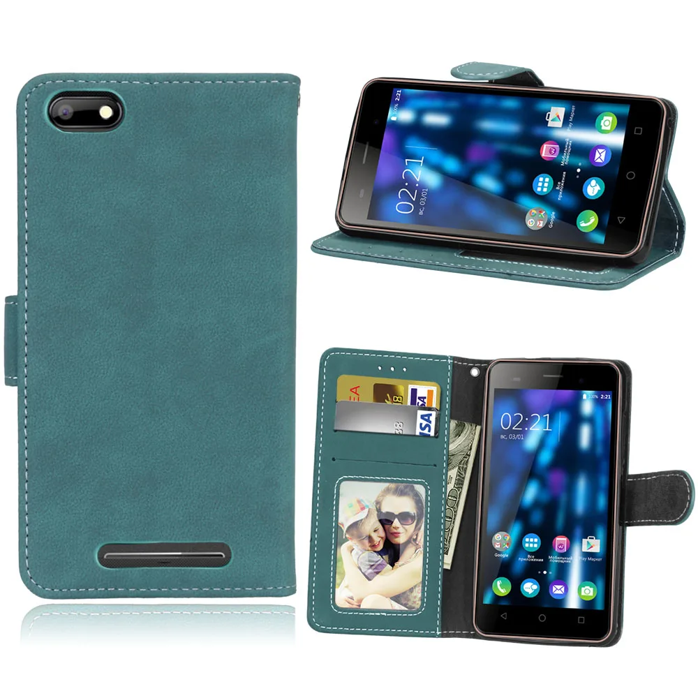 Для BQ S Mobile 5020 Strike BQS-5020 чехол матовый винтажный из искусственной кожи флип-чехол для телефона кошелек подставка держатель для BQ 5020 Strike чехол s