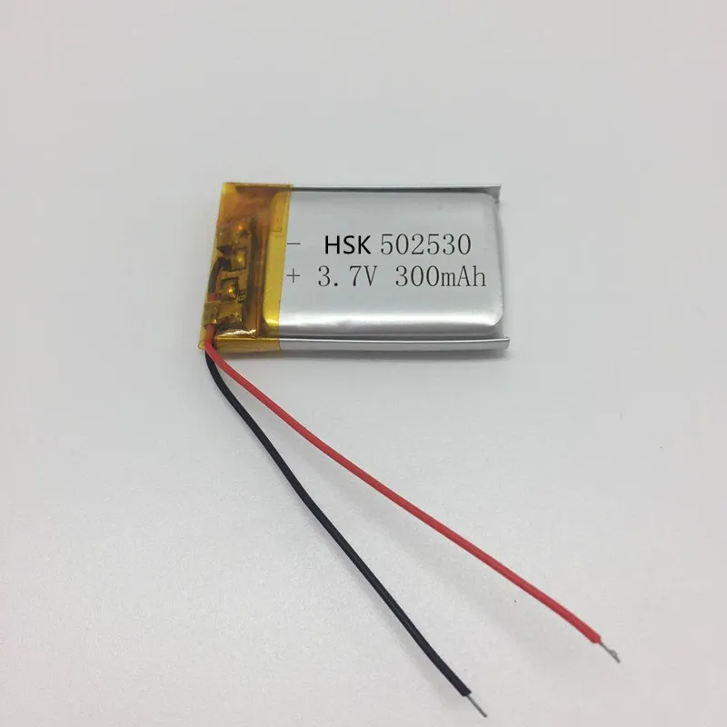 Высококачественная аккумуляторная батарея UN38.3 3 7 V 300mAh 502530 052530 Li ion для вождения