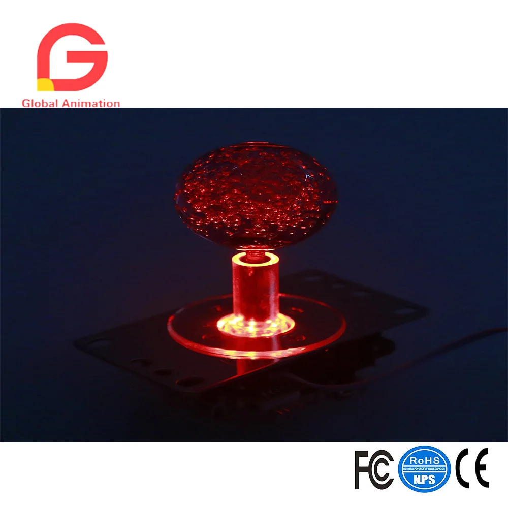 Аркадные Наборы сделай сам детали подсвеченный джойстик светодиодные лампы 30 мм