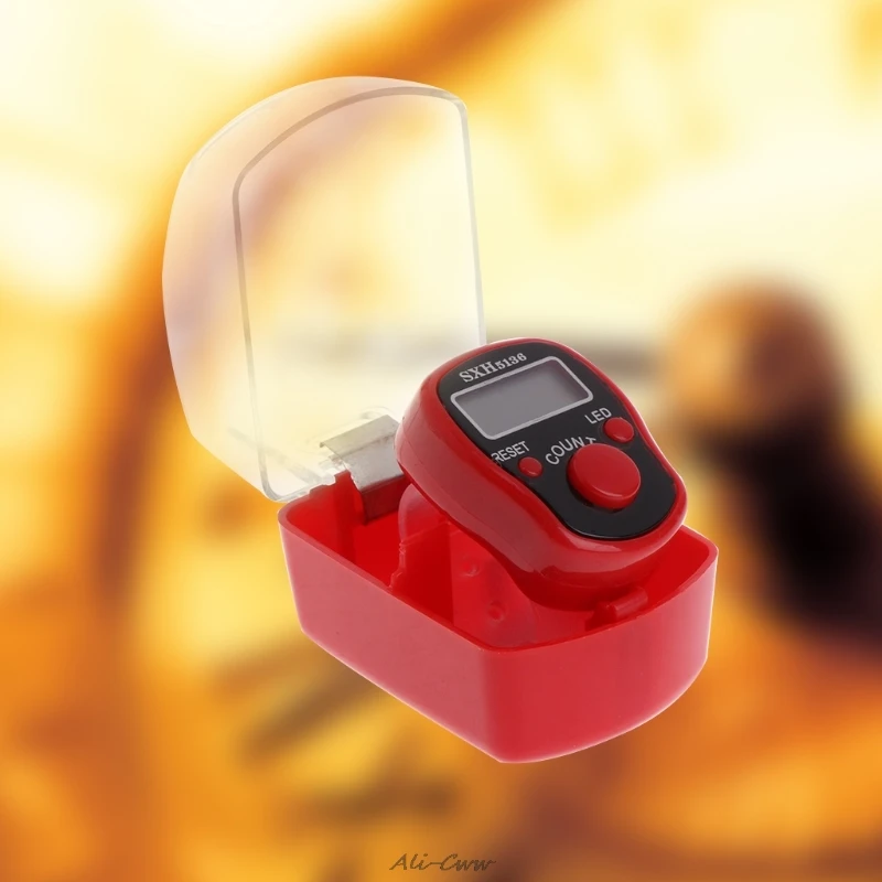 Мини 5 цифр ЖК цифровой дисплей пальцевое кольцо Tally Counter Golf Sport Universal|Счетчики| |