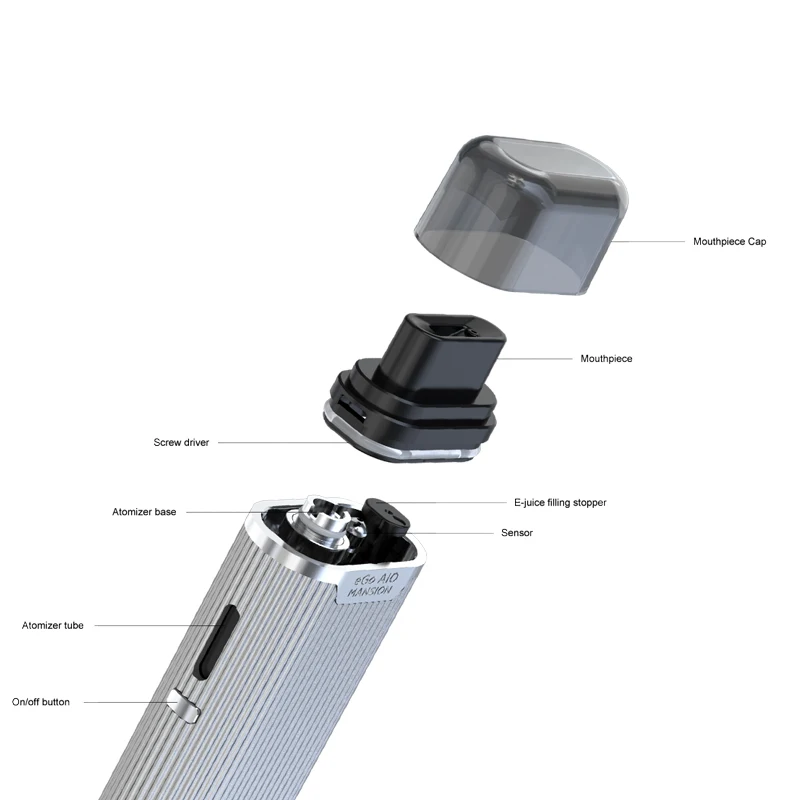 Оригинал Joyetech eGo AIO Mansion Kit 1300 мАч батарея Vape Pod с BF SS316 головка электронная сигарета