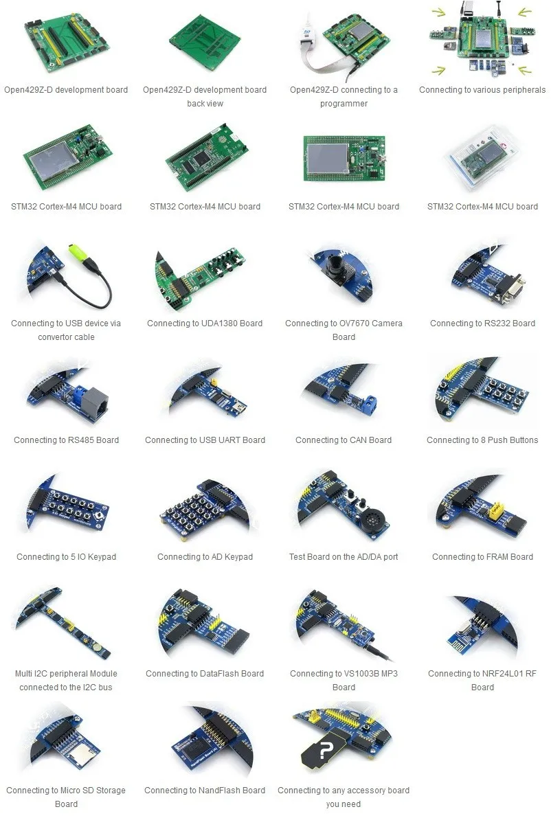 STM32 Open429Z-D Стандартный STM32F429ZIT6 STM32F429 ARM Cortex M4 Плата расширения STM32F429I-DISCO исключена