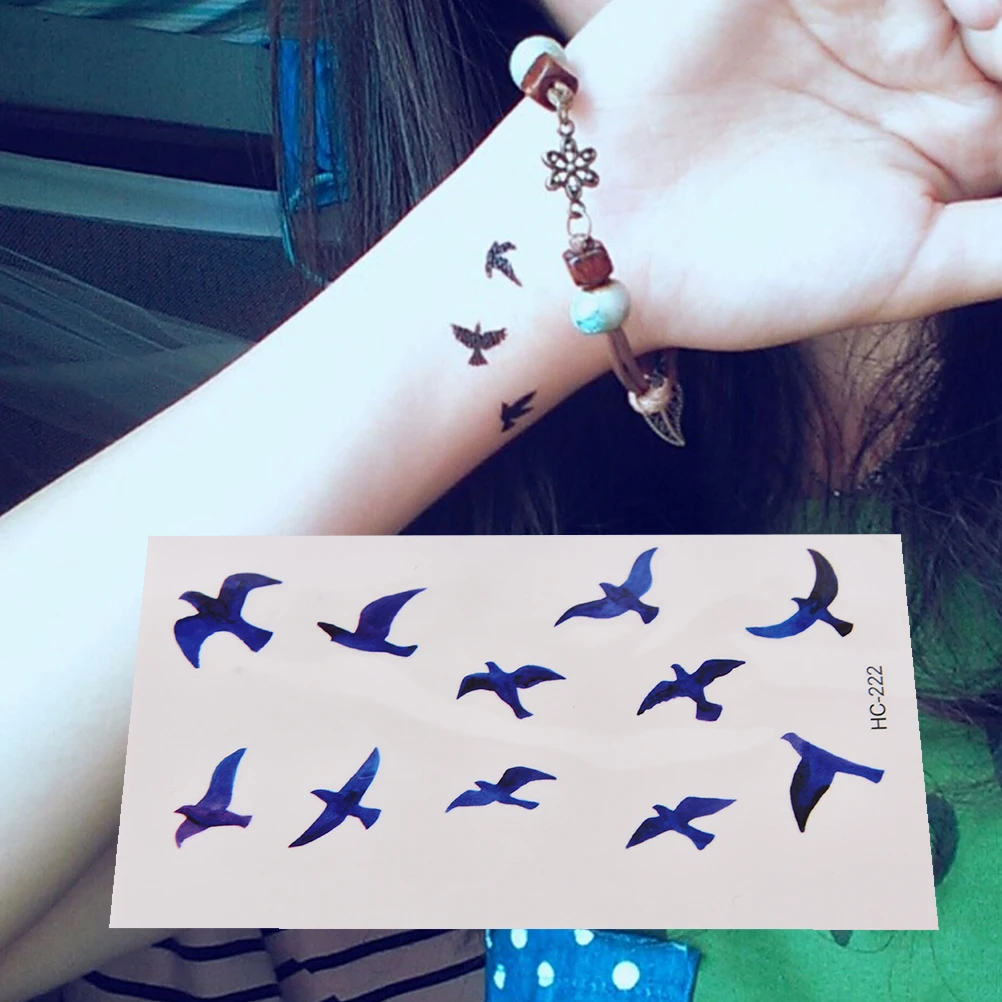 1 лист женские сексуальные пальчиковые наручные флэш поддельные татуировки