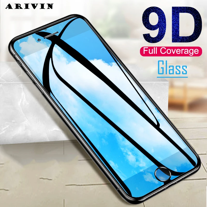 Защитное стекло Arvin 9D для iPhone X 7 защита экрана 8 Plus XR XS Max полное защитное