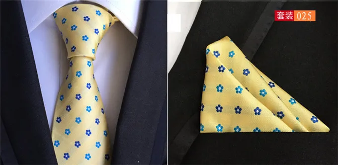 SCST Brand Cravate New Gravata Paisley Print Slim Necktie Mens Silk Ties For Men Tie With Match Pocket Square 2pcs Set Blue A043 |