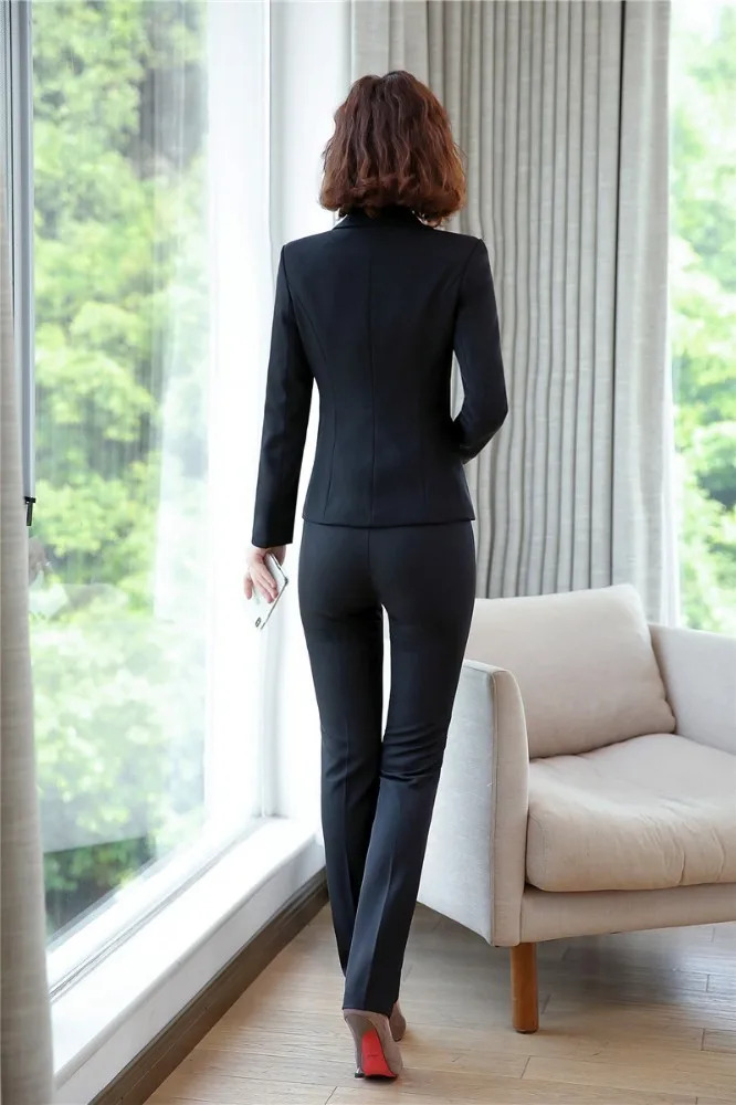 Новинка серые деловые профессиональные женские костюмы для работы брюки и