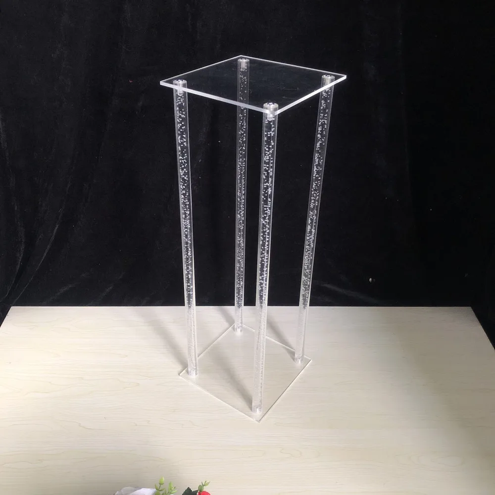 Acrystal 10 шт. настольная подставка для цветов, роскошный акрил, стразы, свадьба, дорога, свинец, свадьба, центральный DIY События, вечерние украшения для дома - Цвет: Acrystal
