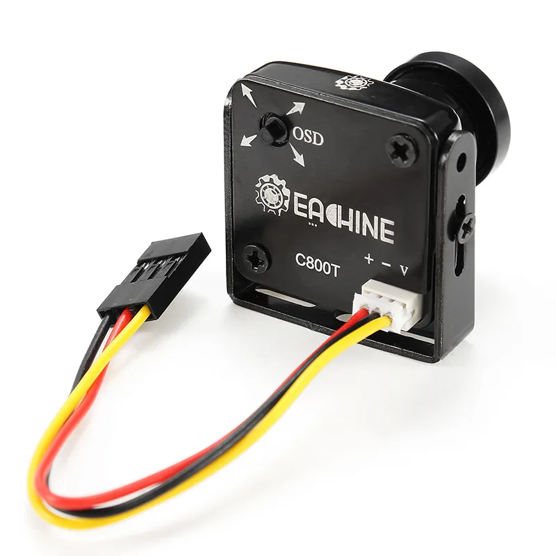 В наличии Eachine C800T 1/2. 7 CCD 800TVL 2 5 мм камера с кнопкой OSD DC5V 15V NTSC PAL Swtichable для