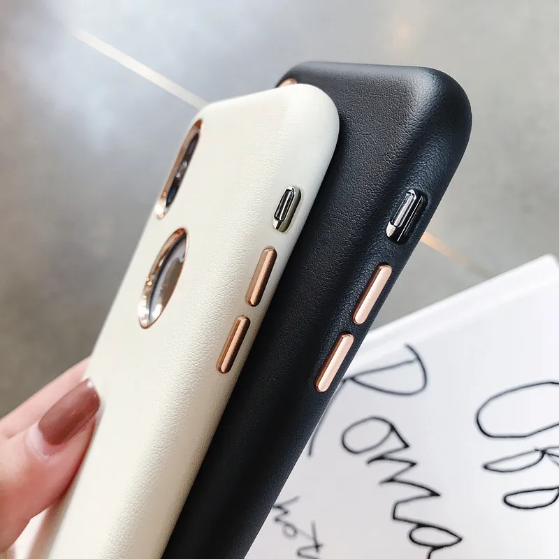 Кожаный чехол в стиле ретро для iPhone X XS MAX XR 8 7 Plus 6 6 S, бархатный чехол с логотипом, чехол с отверстием для iPhone 6 Plus, тонкий противоударный чехол, Fundas