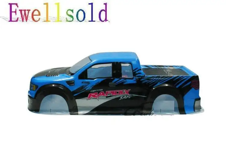 Ewellselling ПВХ Окрашенный корпус для HPI HSP 1/10 Nitro big foot Truck 94188 (размер 430x193 мм колесное