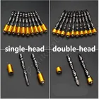 1 шт. ST016 прочная Магнитная отвертка 65 мм с крестообразной головкой, двойная головка, высококачественный набор электрических отверток PH2, бесплатная доставка