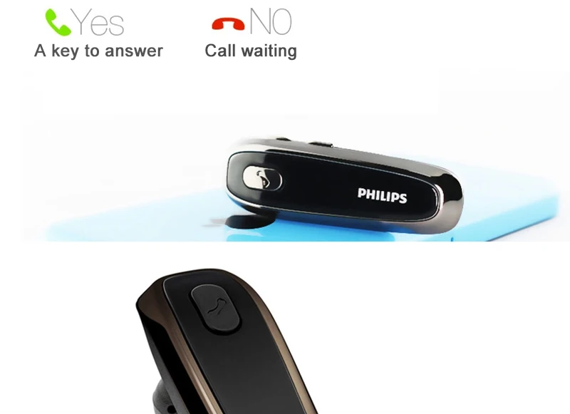 Philips Shb1700 ушной крючок наушники с Bluetooth 4,0 литиевая батарея гарнитура для huawei xiaomi смартфон