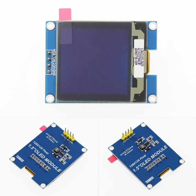 Модуль OLED ЖК дисплея 1 5 дюйма SSD1327 драйвер I2C Совместимость с Arduino STM32|Светодиодные