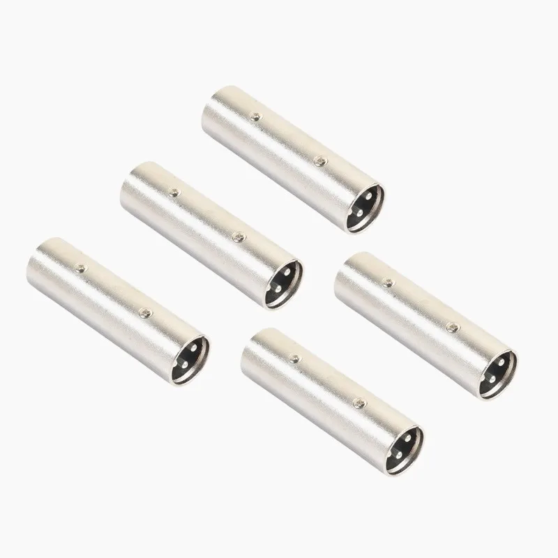 5 шт./лот цинковый сплав 3Pin XLR штекер-штекер микрофон Микрофон питания для разъема