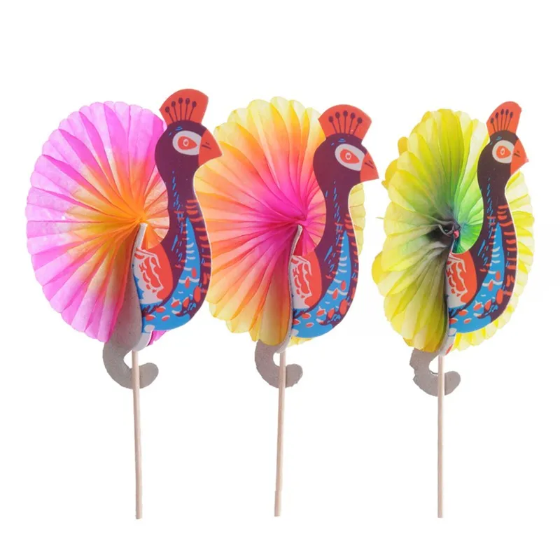 Goldfish Павлин бамбуковая палочка для еды буфет вилка фруктов вечерние салата