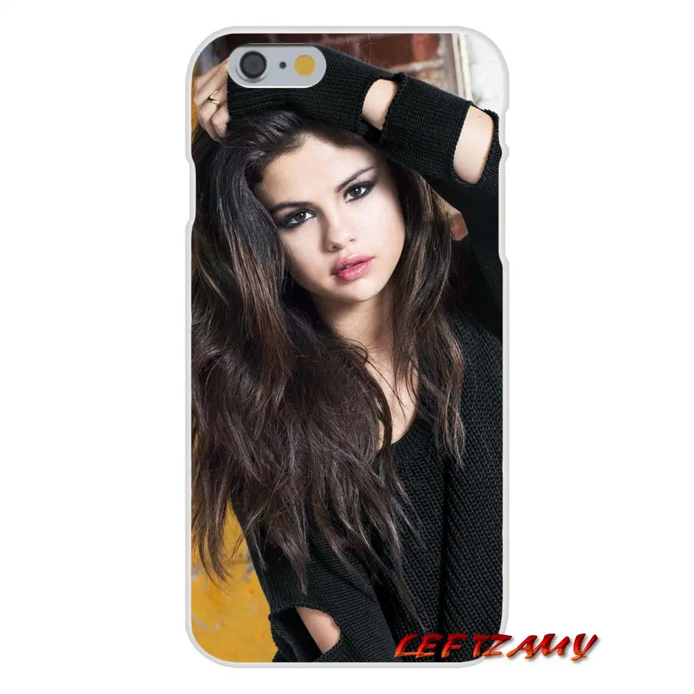 Прозрачный мягкий ТПУ чехол Selena Gomez милый девчачий дизайн для Samsung Galaxy S4 S5 MINI S6 S7 edge