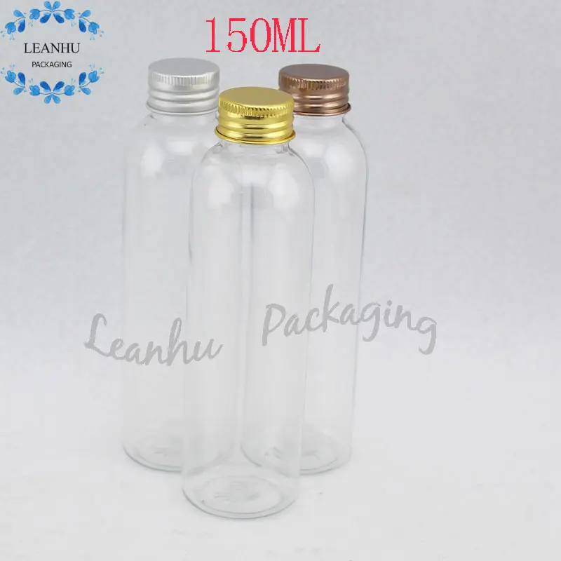 

Прозрачная пластиковая упаковка на 150 мл с серебристым алюминиевым покрытием, многоразовый разряд, бутылка для воды для макияжа, пустой кон...