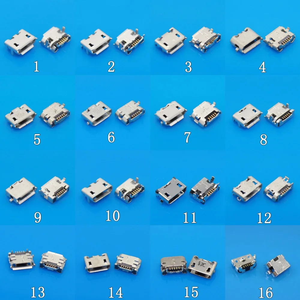 Для мини microUSB с разъемом типа jack 5 pin маленький бык рогом 7 булавки для Samsung Huawei