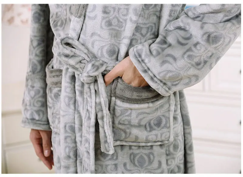 Мужчины Пижамы Сексуальная включите Воротник Кимоно Халаты Мужской Осень С