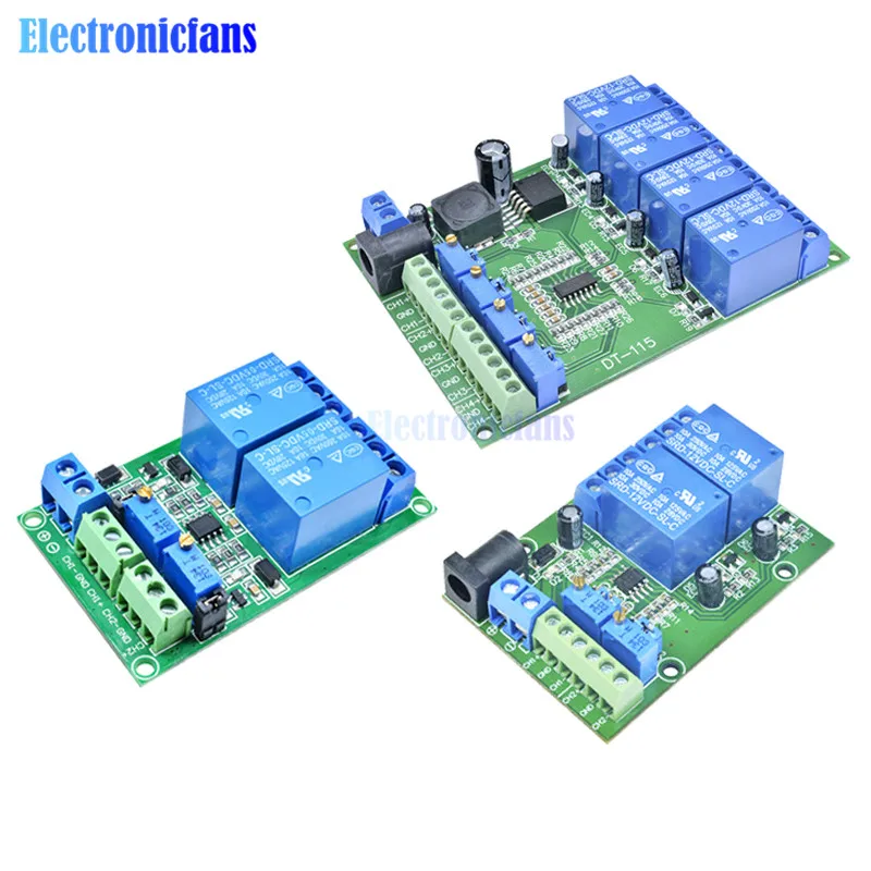 Модуль компаратора напряжения diymore LM393 постоянный ток 5 В 12 24 1/2/4 каналов