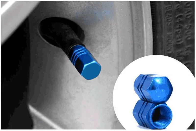 Наклейки на колесные диски и крышки вентилей для автомобилей Hyundai ix35 iX45 iX25 i20 i30 Sonata Verna Solaris Elantra Accent в комплекте из 4 штук.