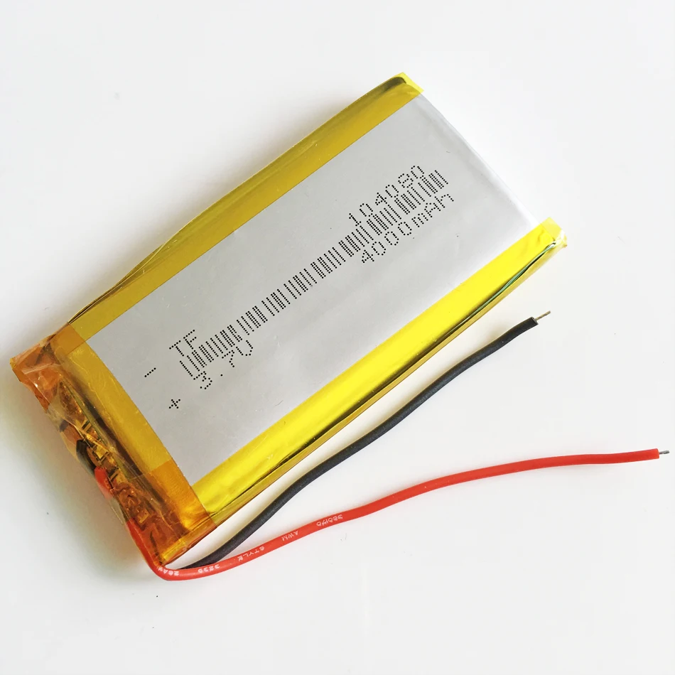 3,7 V 4000mAh 104080 литий-полимерный аккумулятор, подходит для gps psp PAD DVD электронных книг power bank Tablet PC