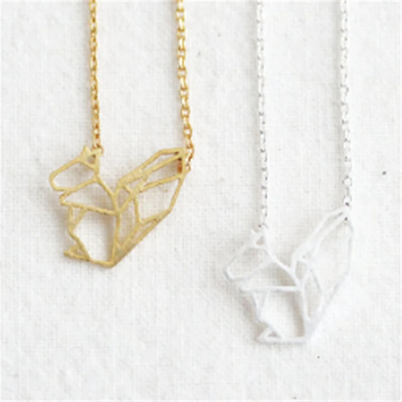 Простое и милое ожерелье с животными ювелирные изделия. Ажурное изображением