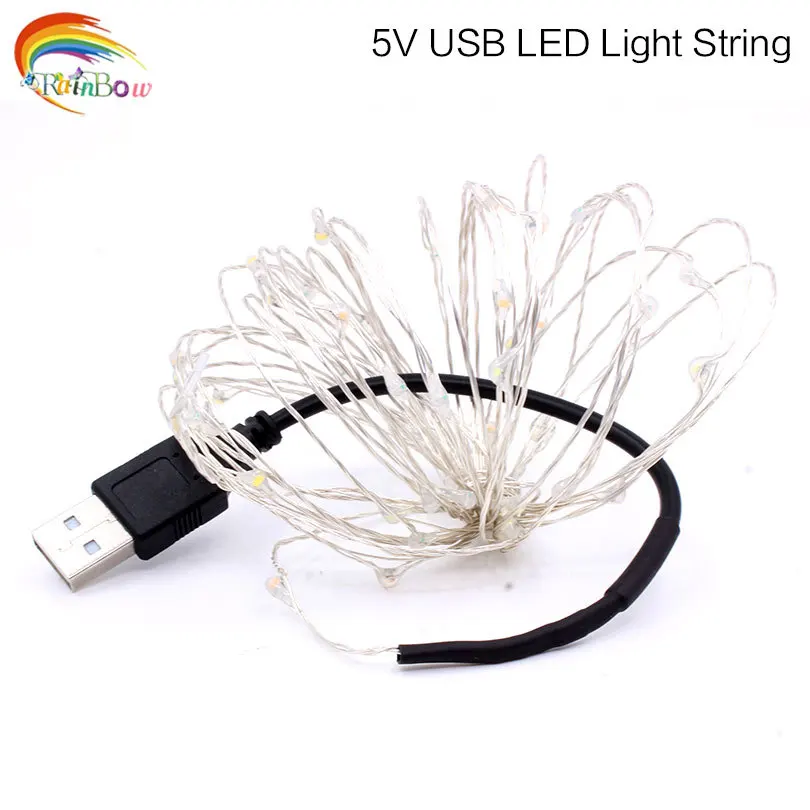 Светодиодная гирлянда 33 фута 2 м 5 10 В с питанием от USB|string lights|led string lightsled lights led |