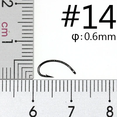 100PCS Size 14 100 шт. крючки для завязывания мушек, креветки из Нимфы, креветки, куколки, личинки, приманки, рыболовные крючки для мух#8~#16 - Цвет: 100PCS Size 14