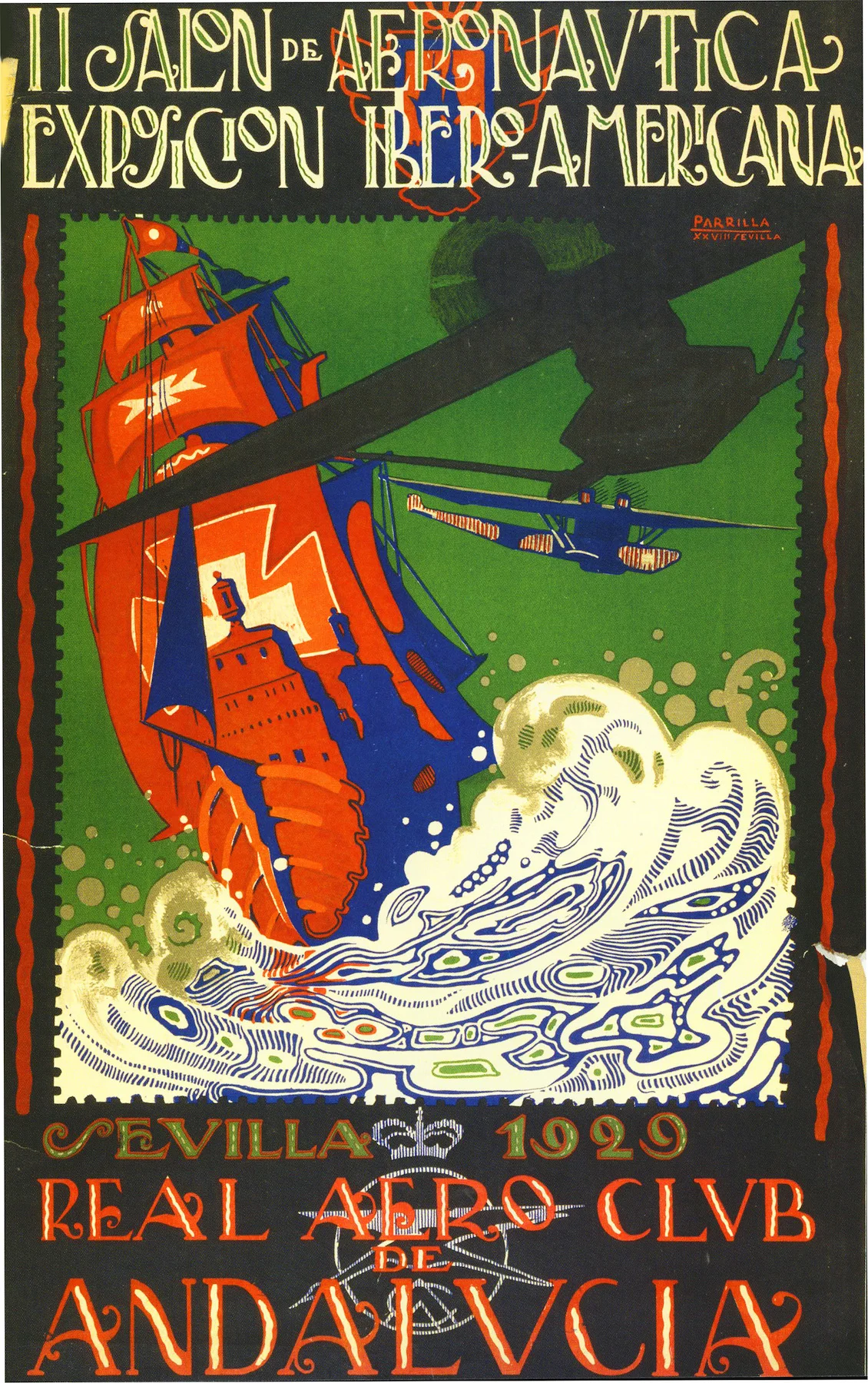 Винтажный рекламный постер Cunard & the Flying Scotsman классические холщовые картины