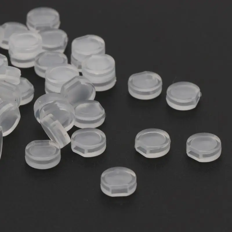 

50Pcs Earring Pads Silicone Comfort Earring Cushions for Clips on Earrings Clear