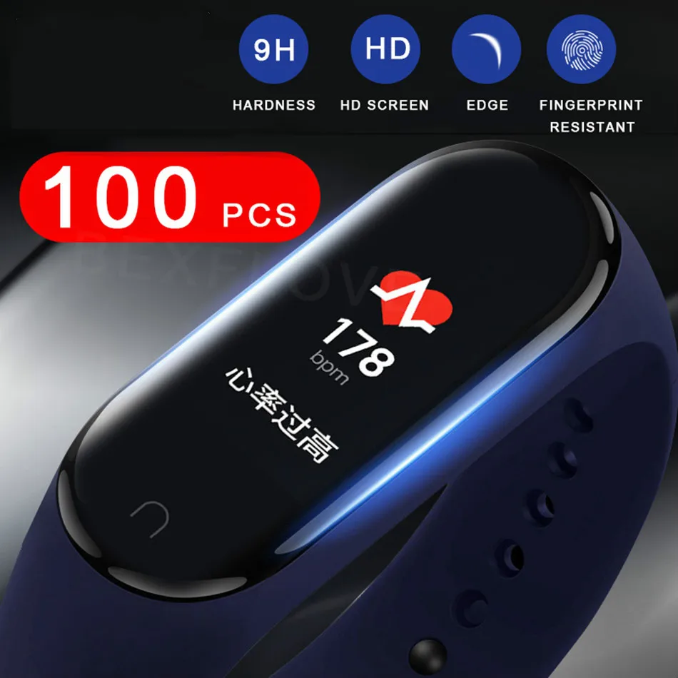 Защитная пленка для Xiaomi Mi Band 4 защитная смарт-браслета mi защитное покрытие экрана