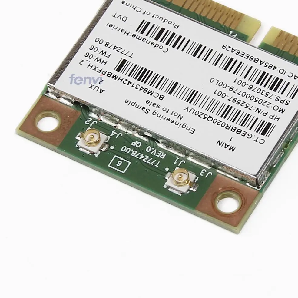Новый Broadcom BCM943142HM 300 Мбит беспроводной wi-fi Bluetooth 4.0 половина mini pci - e карты для