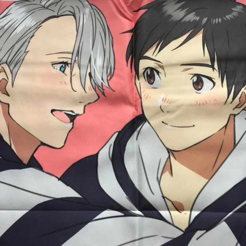 Распродажа! Домашний текстиль Yuri On Ice Anime Victor Nikiforov & Katsuki 60*60 см полиэстер