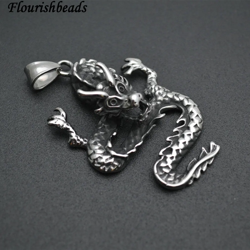 

New Arrival Stainless Steel Chinese Imperial Dragon Pendant