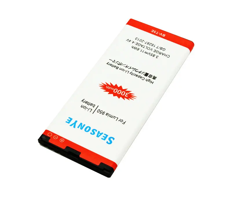 Seasonye Универсальное зарядное устройство + 3x аккумулятор для телефона Microsoft Lumia 950 RM