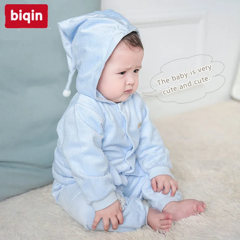 Biqin3M 12M одежда для маленьких детей костюм мальчиков и девочек на весну осень