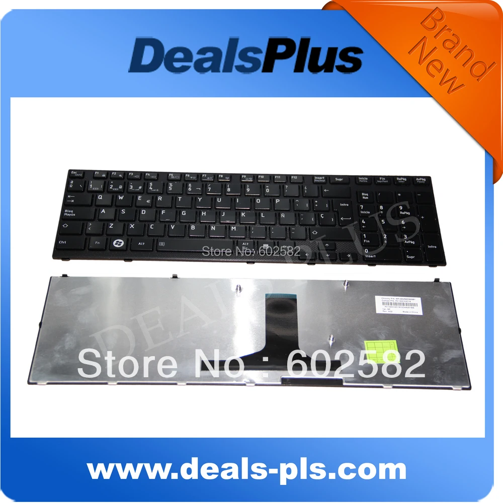 

NEW Spanish Teclado Keyboard SP Glossy BLACK For Toshiba Satellite A600 A600D A660D A660 A665 A665D