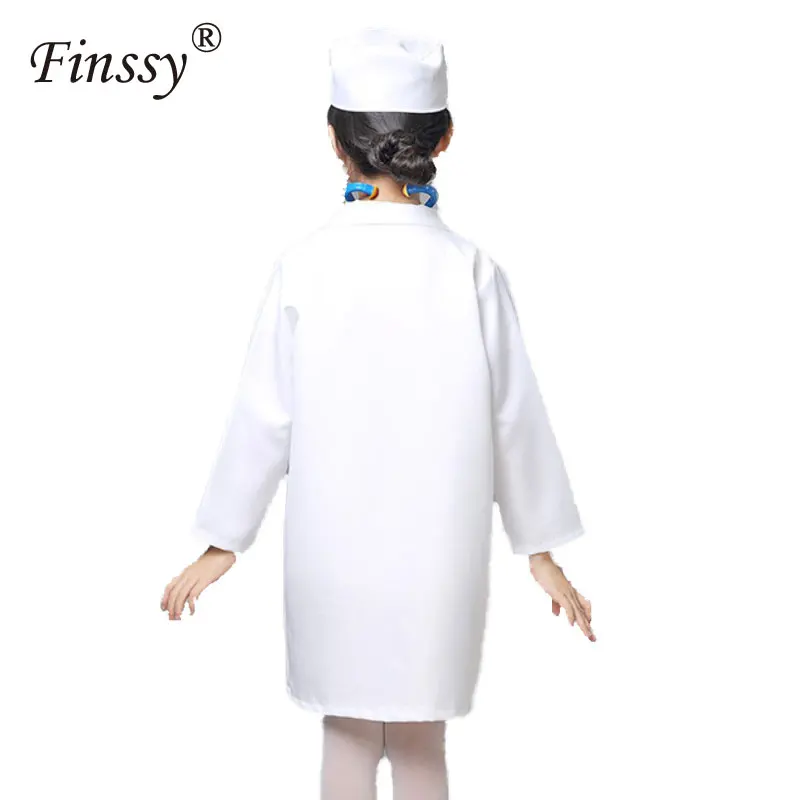 Social Science Lab детский белый Плащ Маленький учёный подарок на день рождения костюм