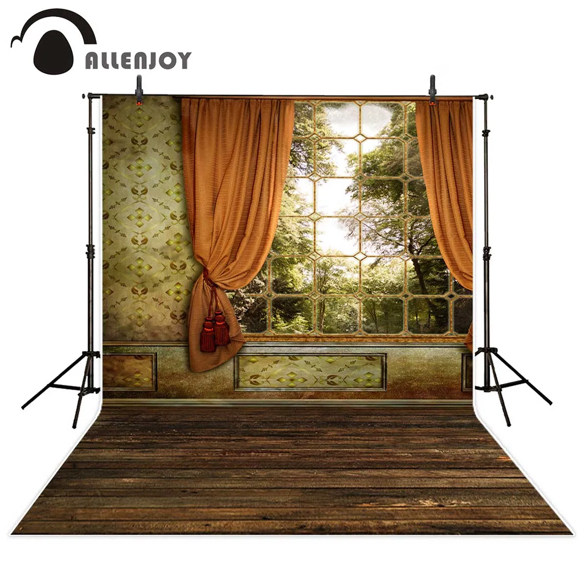 Allenjoy фон для фотостудии старинная комната окно ландшафт фотобудка фотография