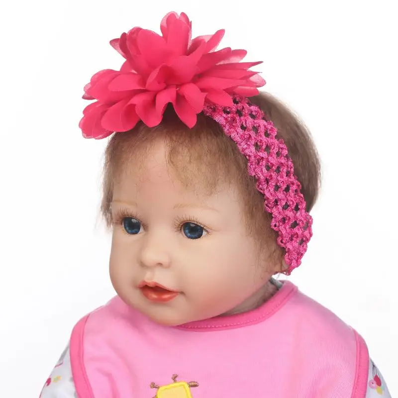 Nicery 22 дюймов 55 см магнитного рот Reborn Baby Doll мягкий силиконовый реалистичные
