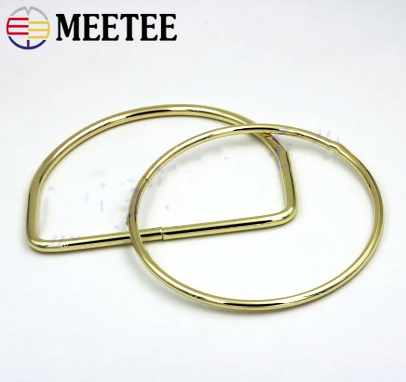 Meetee 2/10 шт. 60 120 мм металлическая круглая сумка с ручкой пряжки женская замком