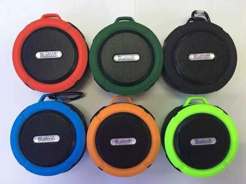 C6 Waterproof Outdoor Bluetooth Speaker TF Wireless Music Loudspeaker Portable Speakers Shower Bicycle For Bike/Bathroom | Электроника