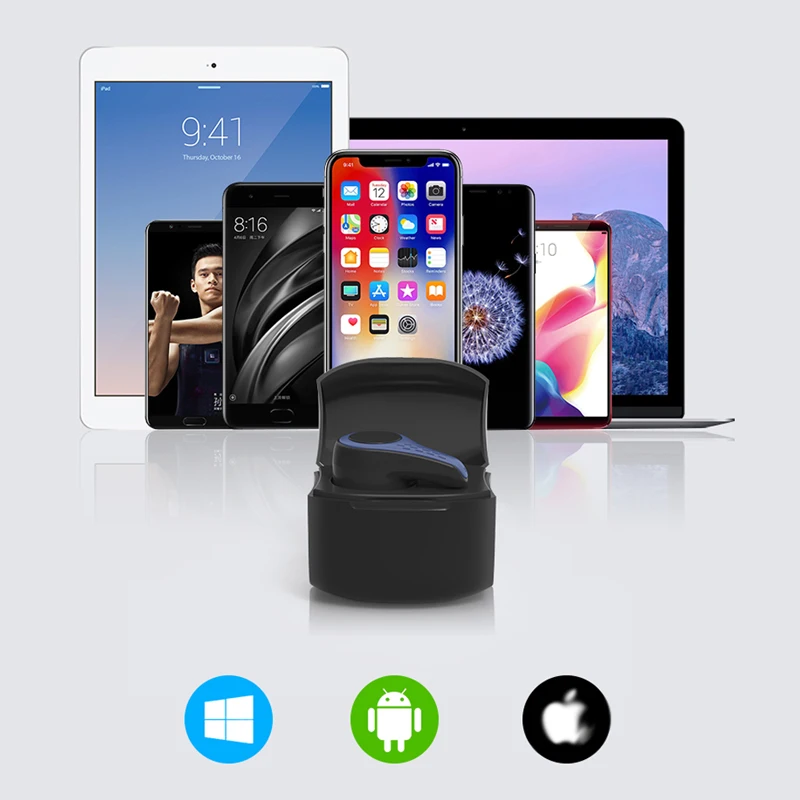 Беспроводные Bluetooth наушники с одним ухом спортивные бизнес-наушники мини стерео