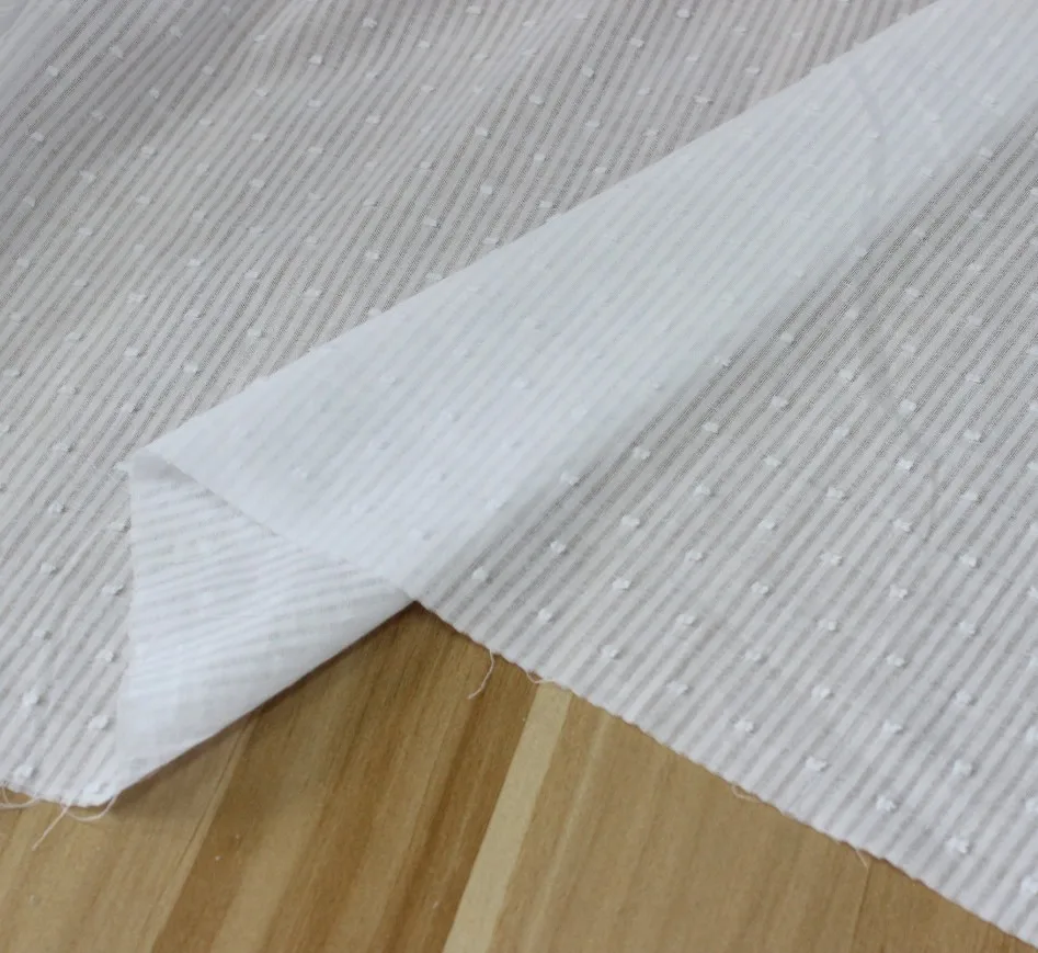 1PC=100*145cm Cotton Jacquard Yarn Lobo Dyeing Foam Clothing Fabric Pajamas Handmade Diy Cloth | Дом и сад